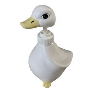 Duck‑Shaped Pump Dispenser Bottle ~7″ Unique Home Décor